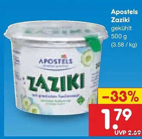 Apostels Zaziki gekühlt 500 g (3.58 / kg)