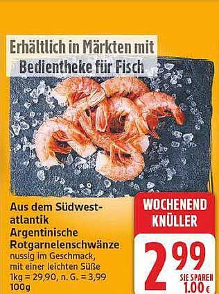 Argentinische Rotgarnelenschwänze