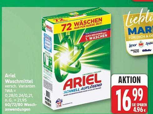 Ariel Waschmittel versch. Varianten