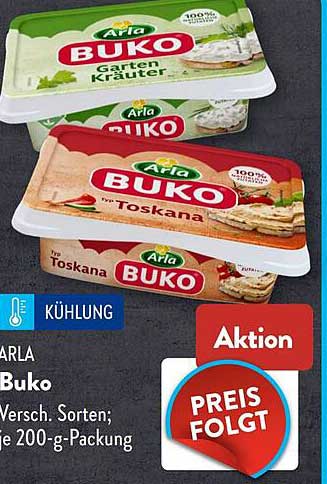 ARLA Buko Versch. Sorten; je 200-g-Packung