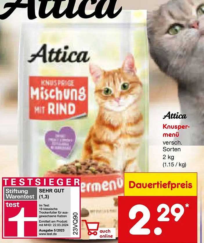 Attica Knuspermenü versch. Sorten 2 kg