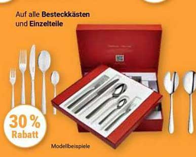 Auf alle Besteckkästen und Einzelteile