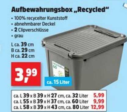 Aufbewahrungsbox „Recycled“