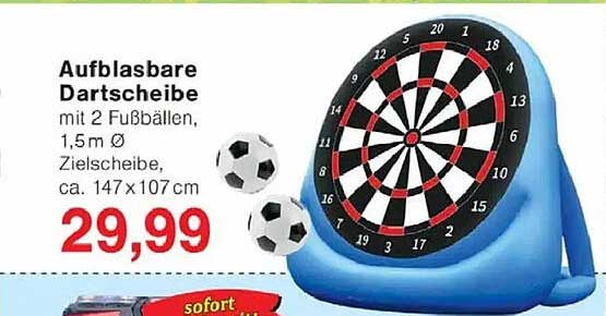 Aufblasbare Dartscheibe
