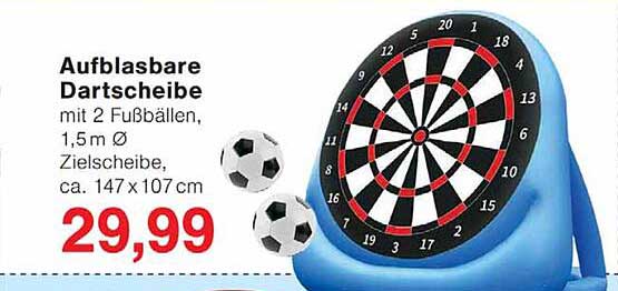 Aufblasbare Dartscheibe