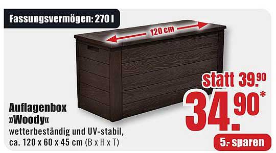 Auflagenbox »Woody«