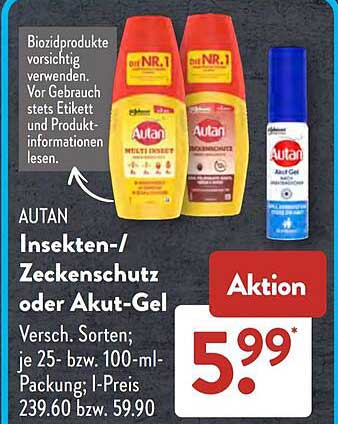 AUTAN Insekten-/Zeckenschutz oder Akut-Gel