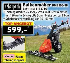 Balkenmäher BMS196-88