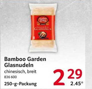 Bamboo Garden Glasnudeln chinesisch, breit 836 600 250-g-Packung