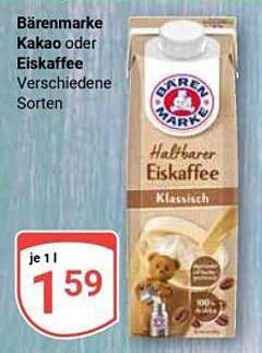 Bärenmarke Kakao oder Eiskaffee Verschiedene Sorten