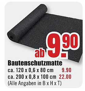 Bautenschutzmatte