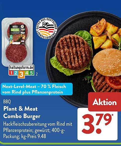 BBQ Plant & Meat Combo Burger