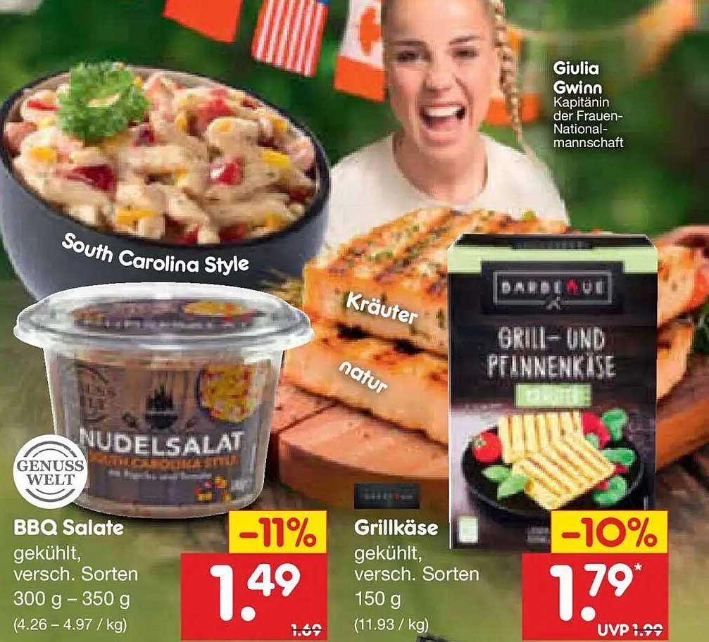 BBQ Salate gekühlt, versch. Sorten 300 g - 350 g
