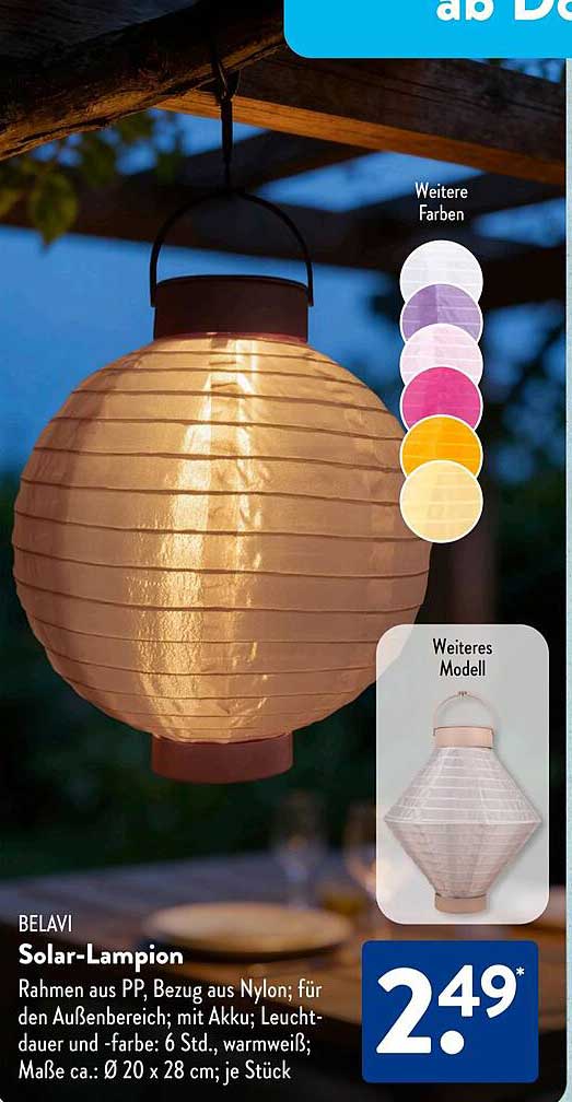 BELAVI Solar-Lampion