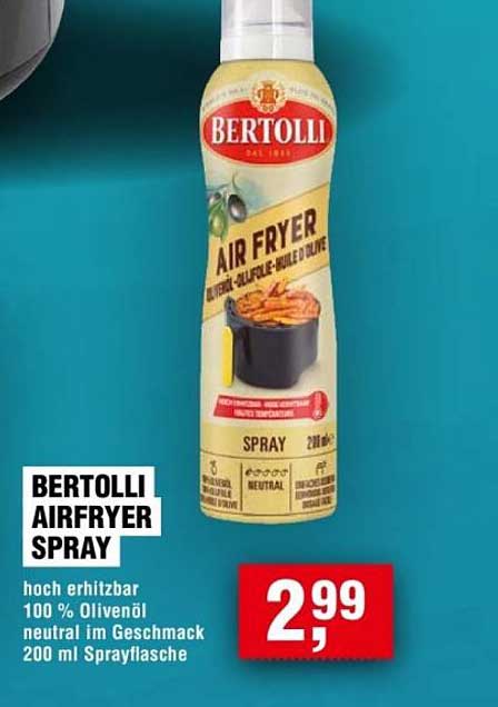 BERTOLLI AIRFRYER SPRAY