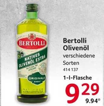 Bertolli Olivenöl verschiedene Sorten 414 137 1-l-Flasche