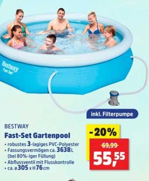 BESTWAY Fast-Set Gartenpool
