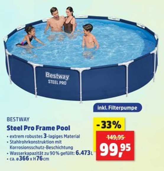 BESTWAY Steel Pro Frame Pool