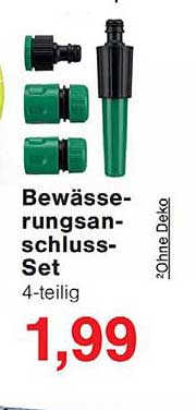 Bewässerungsanschluss-Set 4-teilig 20hne Deko