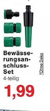 Bewässerungsanschluss-Set 4-teilig