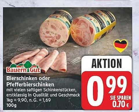 Bierschinken oder Pfefferbierschinken