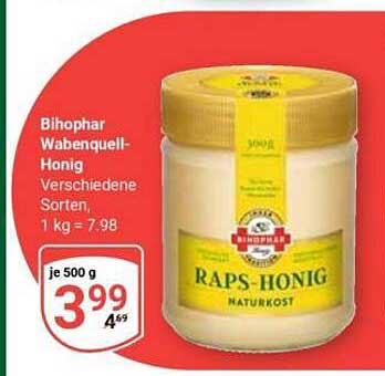Bihophar Wabenquell-Honig Verschiedene Sorten, 1 kg = 7,98