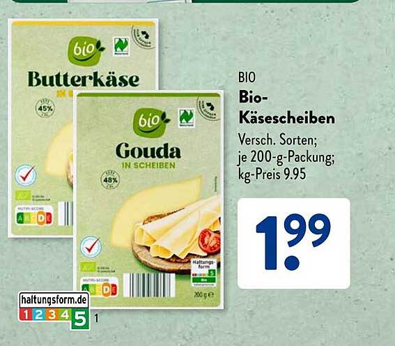BIO Bio-Käsescheiben