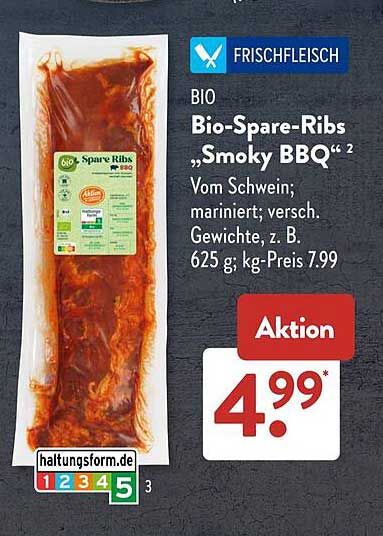 BIO Bio-Spare-Ribs „Smoky BBQ“