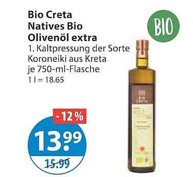 Bio Creta Natives Bio Olivenöl extra