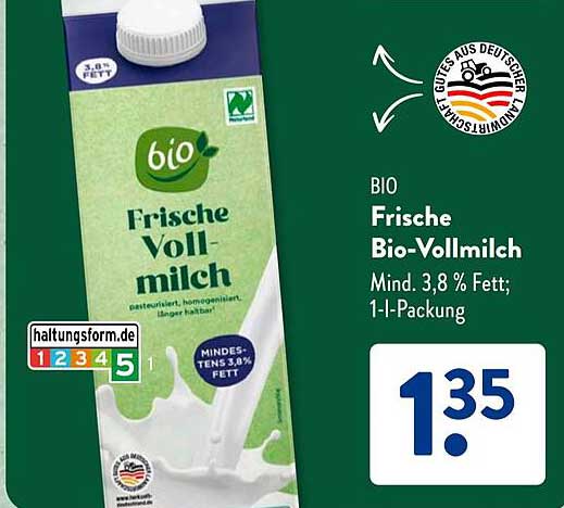BIO Frische Bio-Vollmilch
