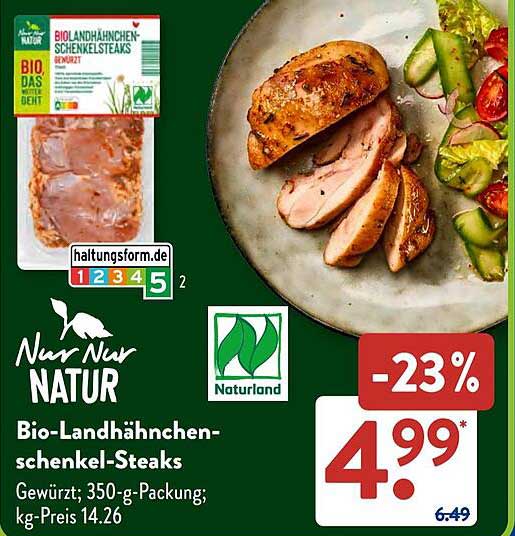 Bio-Landhähnchen-schenkel-Steaks