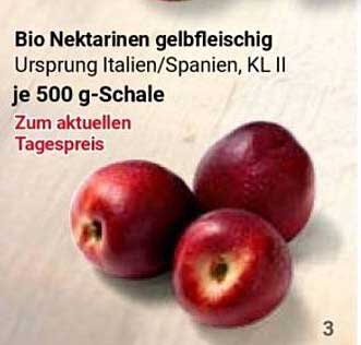 Bio Nektarinen gelbfleischig