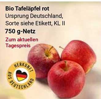 Bio Tafeläpfel rot