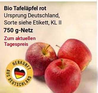 Bio Tafeläpfel rot