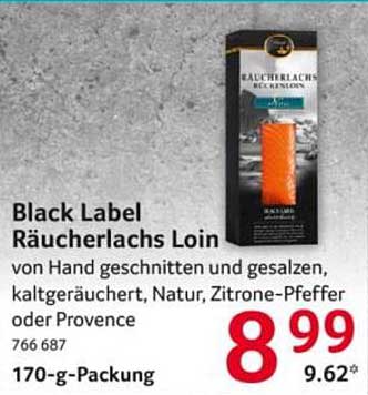 Black Label Räucherlachs Loin