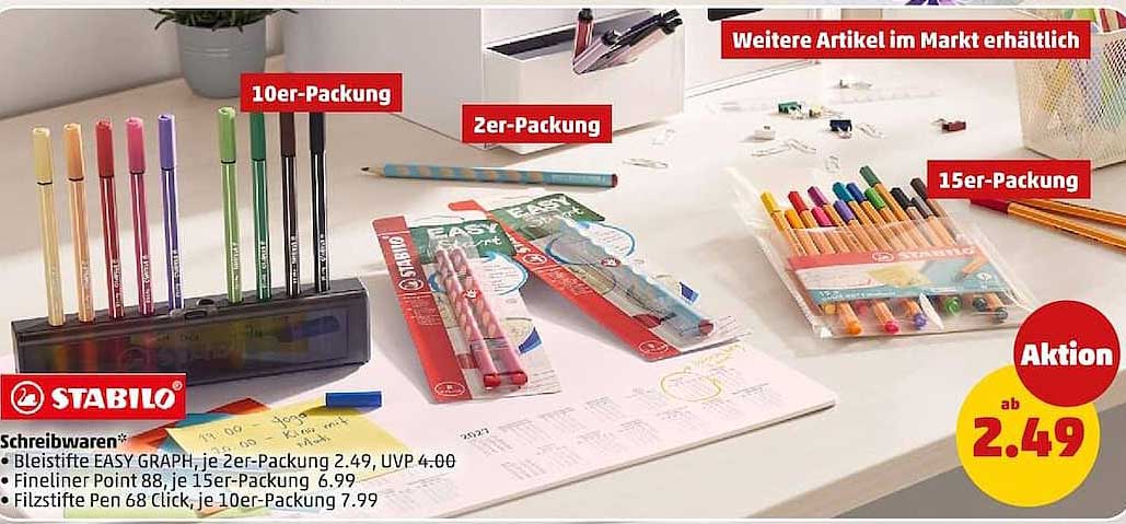 Bleistifte EASY GRAPH, je 2er-Packung