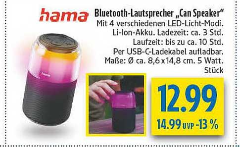 Bluetooth-Lautsprecher „Can Speaker“
