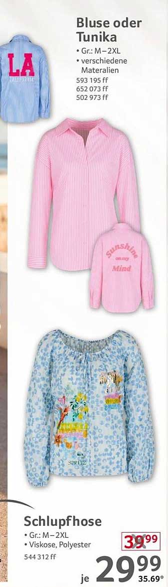Bluse oder Tunika