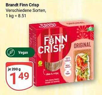 Brandt Finn Crisp Verschiedene Sorten, 1 kg = 8.51