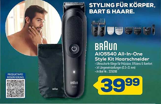 BRAUN AIO5540 All-in-One Style Kit Haarschneider