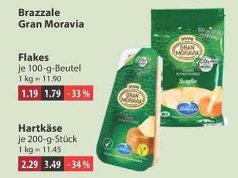 Brazzale Gran Moravia Flakes je 100-g-Beutel