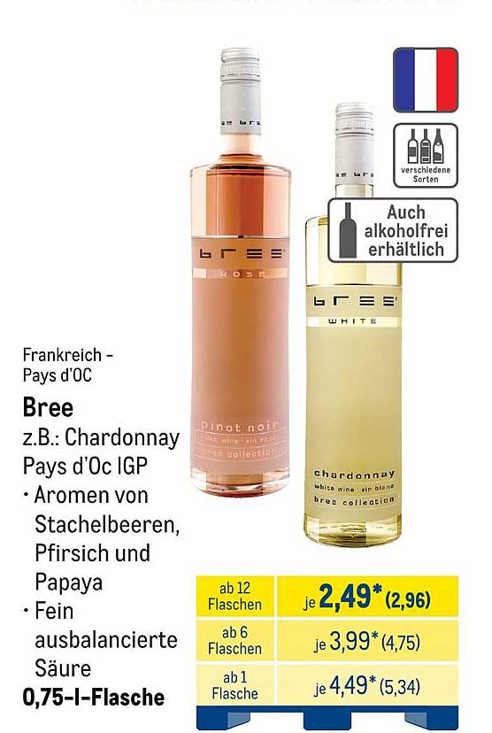 Bree z.B. Chardonnay Pays d’Oc IGP