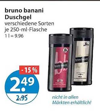 bruno banani Duschgel verschiedene Sorten je 250-ml-Flasche
