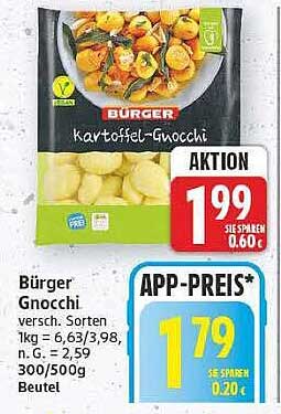 Bürger Gnocchi verschiedene Sorten