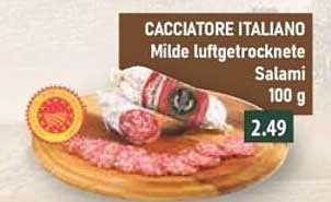 CACCIATORE ITALIANO Milde luftgetrocknete Salami 100 g