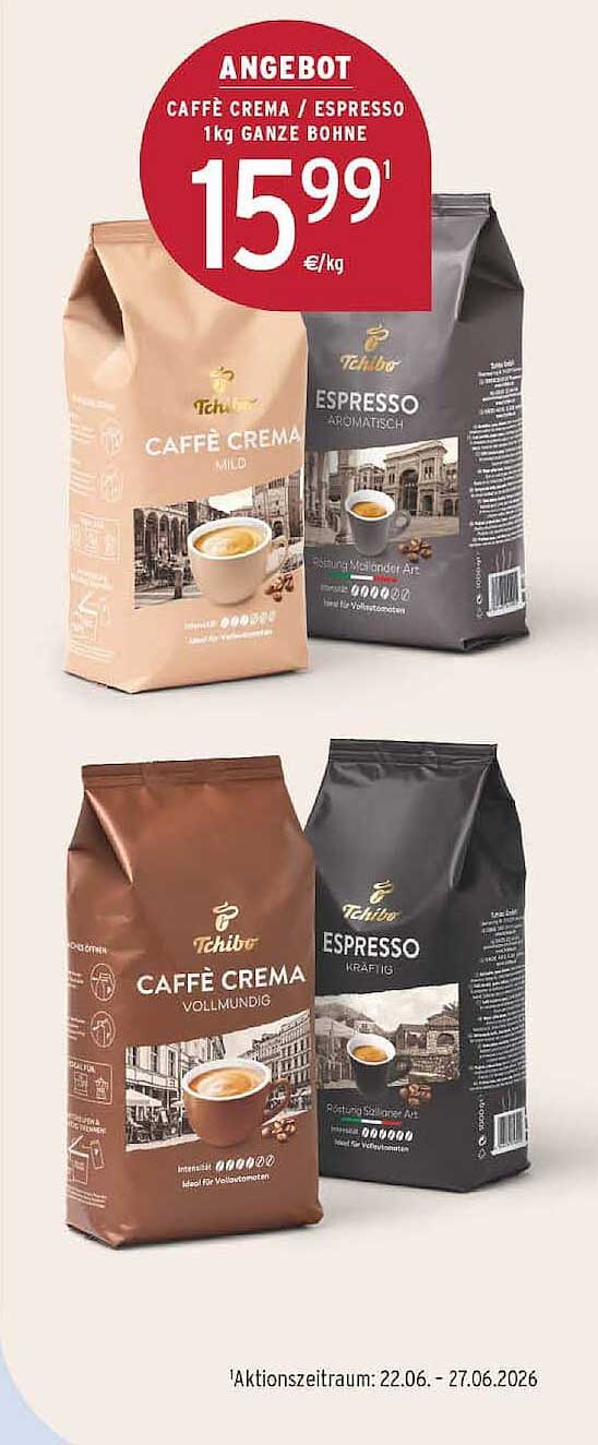 CAFFÈ CREMA / ESPRESSO 1kg ganze Bohne