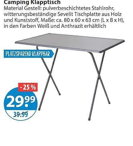 Camping Klapptisch