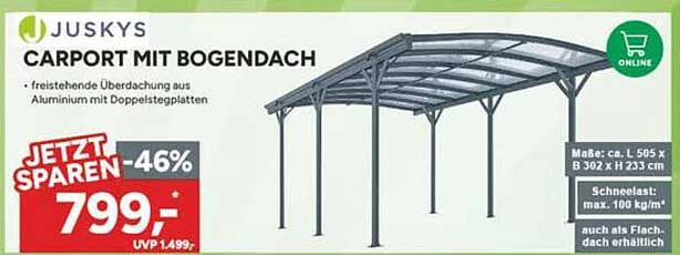 CARPORT MIT BOGENDACH