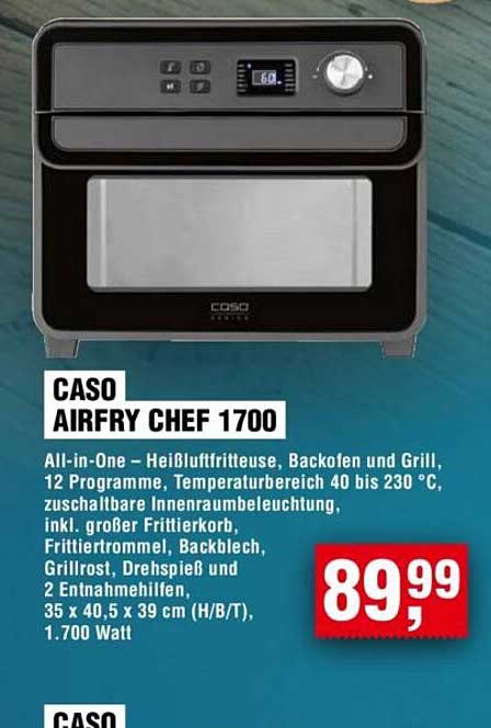 CASO AIRFRY CHEF 1700
