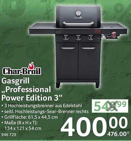 Char-Broil Gasgrill „Professional Power Edition 3“